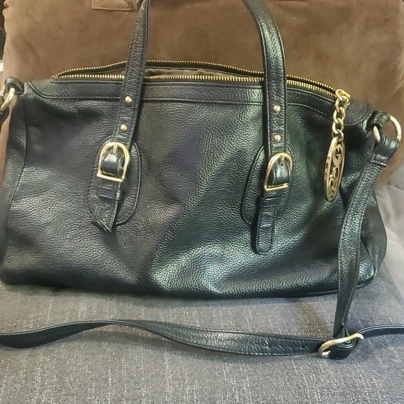 Onna Ehrlich Handbags - Authentic Black Genuine Leather Onna Ehrlich Bag